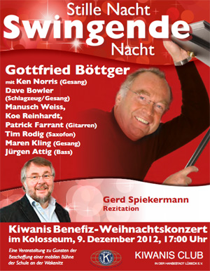 Kiwanis Benefizkonzert mit Gottfried Böttger im Kolosseum Lübeck