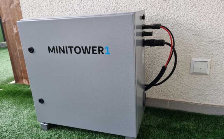 Der MiniTower ­auf dem Balkon oder der Veranda – Stromspeicher für Balkon-PV
