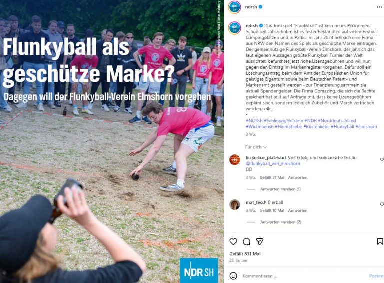 Jetzt geht’s vor Gericht! Flunkyball-Vereinsvorstand begeistert über breite Unterstützung