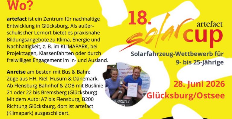 Jetzt anmelden zum Solarfahrzeugbau: 18. Schleswig-Holstein Solarcup