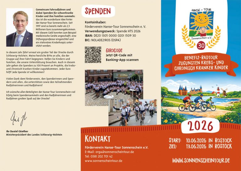 30 Jahre Hanse-Tour Sonnenschein: Jetzt mitradeln und Gutes tun – Halt auch in Wacken